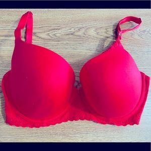 Aerie Red Real Sunnie Demi Bra 36DD